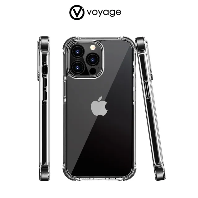 【VOYAGE】iPhone 13 Pro Max 6.7吋-超軍規旗艦保護殼-黑(Fusion Shock 科技抗摔吸震材質)