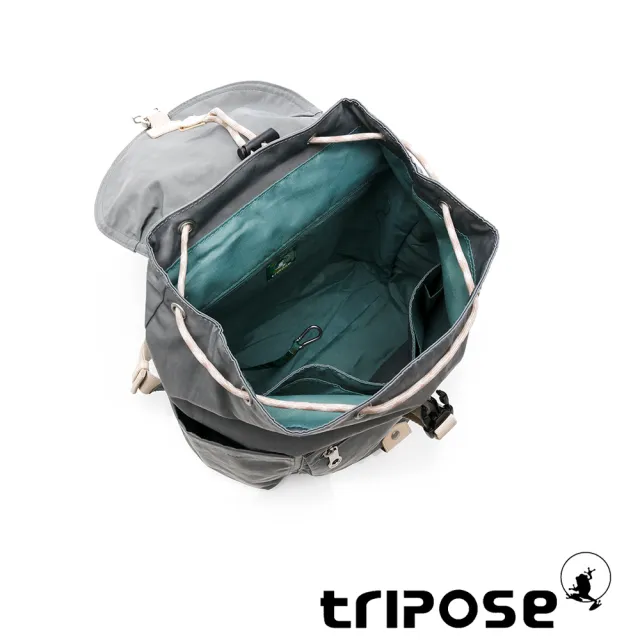 【tripose】MEMENTO微皺尼龍輕量後背包-小(優雅灰)