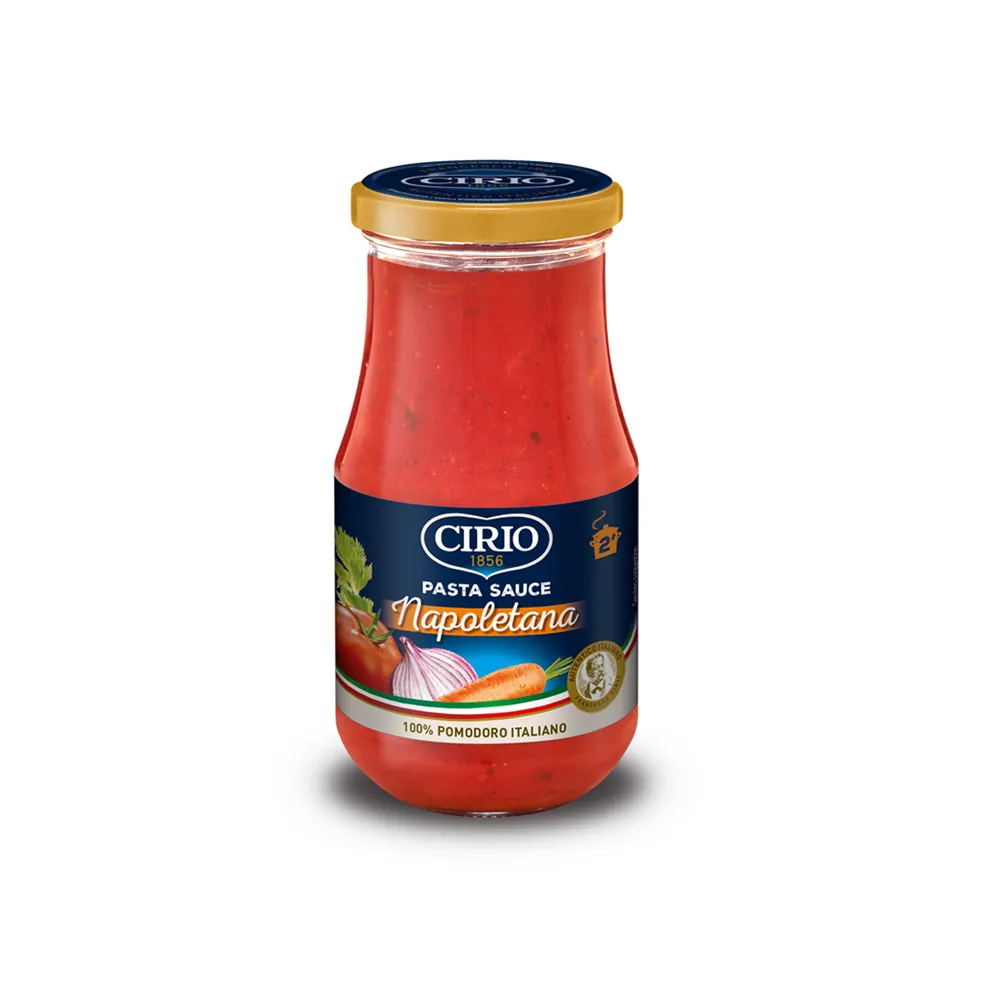 即期品【CIRIO】義大利 經典拿坡里紅醬 420g(義大利麵醬 紅醬 綜合香料 效期20250401)