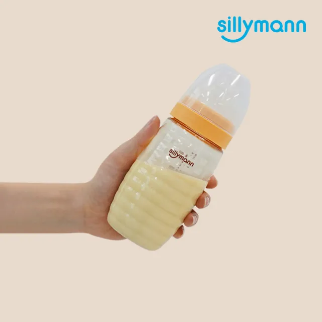 【sillymann】寬口徑母乳實感PPSU輕巧設計款蜂蜜奶瓶(260ml)