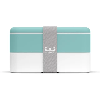【MONBENTO】雙層餐盒-湖水綠(MB-11010025)