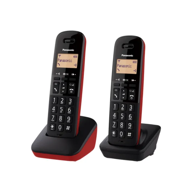 【Panasonic 國際牌】數位DECT 無線雙手機電話-松下公司貨-騷擾電話封鎖鍵(KX-TGB312TW)
