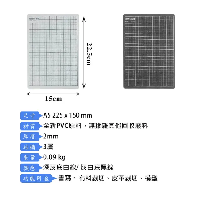 20入組 A5切割墊 多功能萬用墊(150x225mm 台灣製)