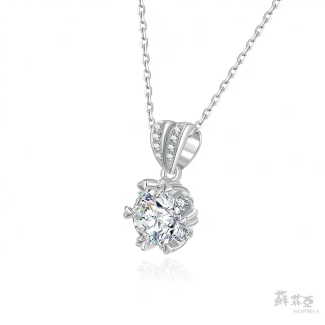 【蘇菲亞珠寶】1.00克拉 F/VS2 18K金 相印 鑽石項墜