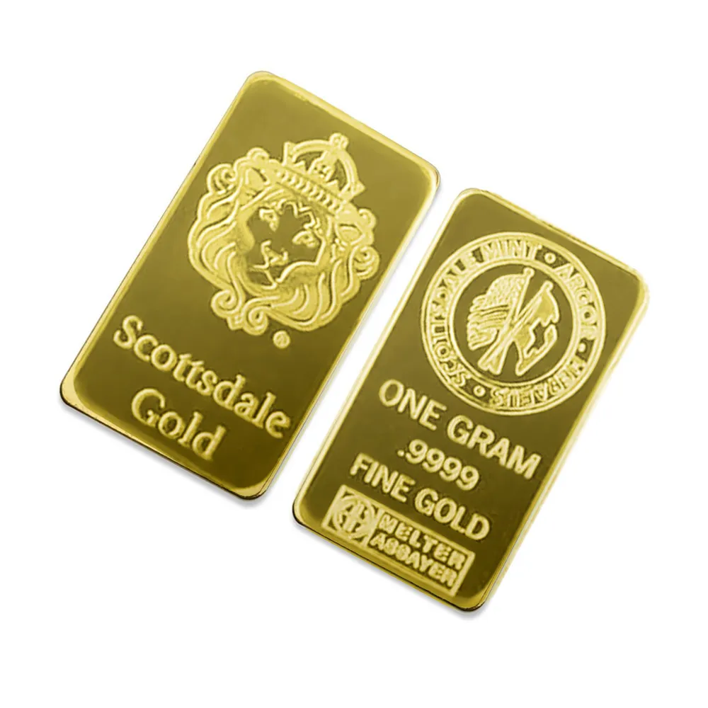 【港口王】Scottsdale 獅王金條1公克(黃金條塊、金重1公克)