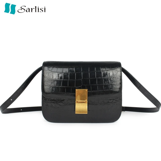 Sarlisi 泰國鱷魚皮長夾皮夾皇冠骨拉鏈手拿包單拉鍊鱷魚