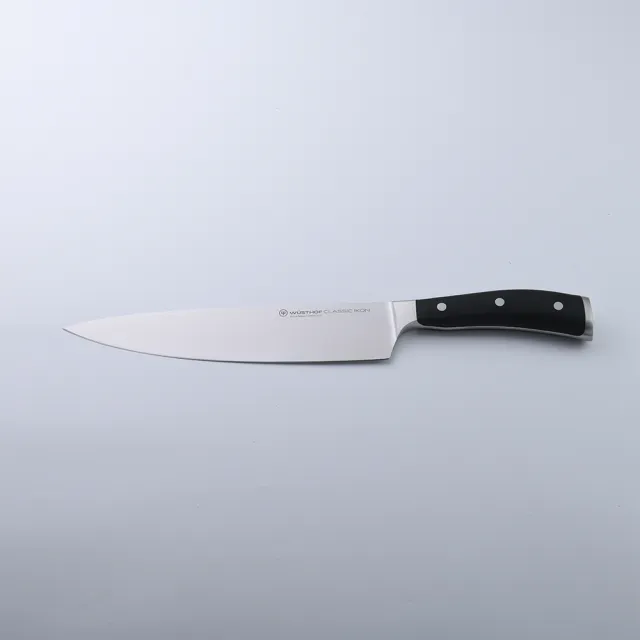 【WUSTHOF 三叉】三叉牌 Classic Ikon 主廚刀 廚師刀 23cm 黑柄 新版 盒裝(平輸品)