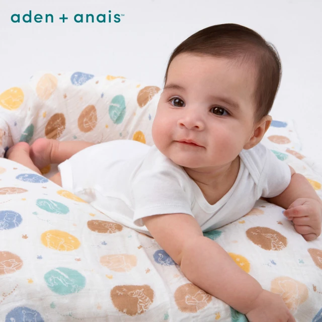 aden+anais 經典多功能巾3入(叢林維尼)