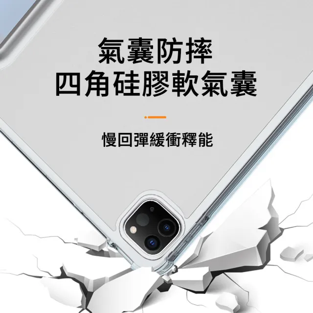 【The Rare】iPad Pro 11吋 2021 智能休眠喚醒 三折保護殼 內置筆槽 平板保護套