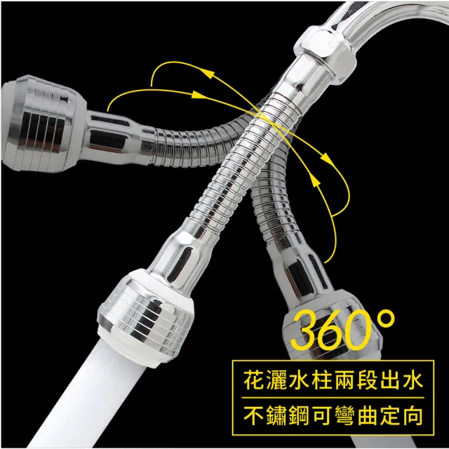 【CHINDAO 清島牌】不鏽鋼可彎曲兩段式水波器(台灣製)