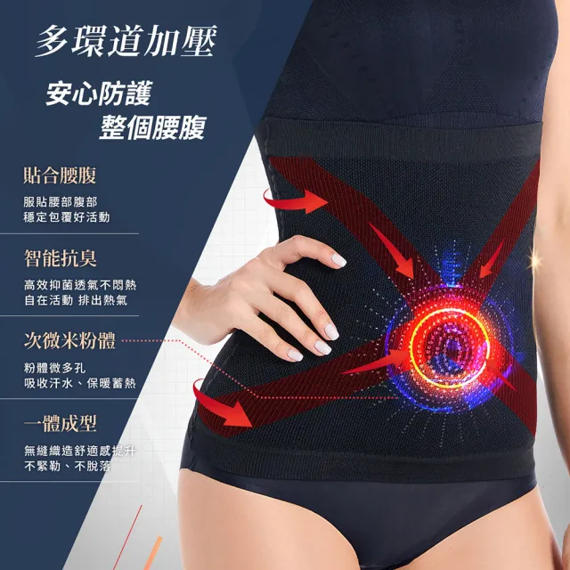 【GIAT】石墨烯遠紅外線機能彈力九分褲/塑腰帶(2件組-台灣製MIT)
