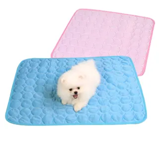 【QIDINA】寵物薄款冰絲涼感墊寵物睡墊 M號(寵物睡墊 寵物窩 寵物涼感墊 寵物睡窩)