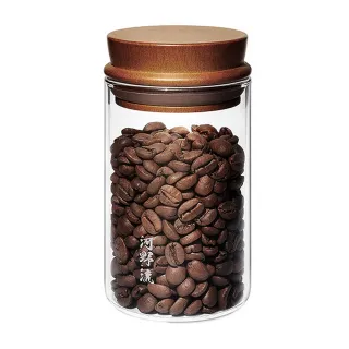 【河野流】岩手密封罐250ml(木蓋儲豆罐 咖啡密封罐 耐熱玻璃保鮮罐 玻璃儲存罐 花茶葉罐)