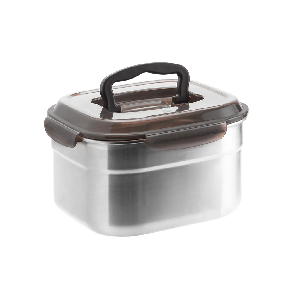 【CookPower 鍋寶】316不鏽鋼方型保鮮盒820ml(買一送一)
