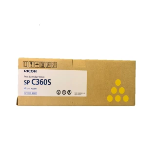 【RICOH】SP-C360S 黃色原廠碳粉匣(適用：SPC360SF/DN)
