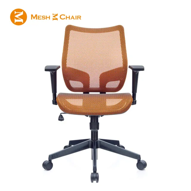 【Mesh 3 Chair】恰恰人體工學網椅-無頭枕-亮橘(人體工學椅、網椅、電腦椅)