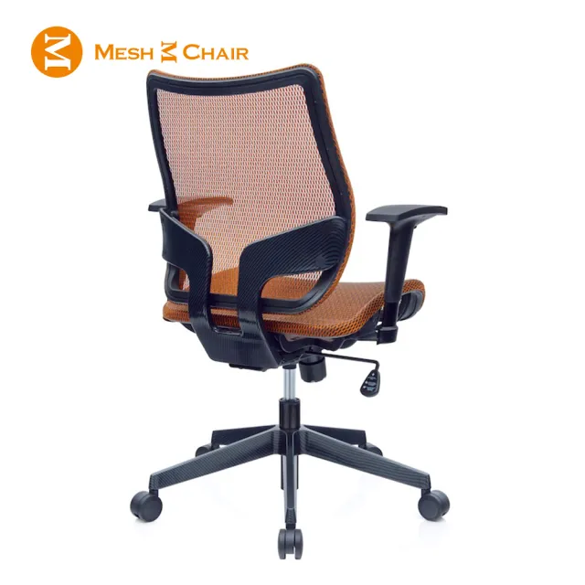 【Mesh 3 Chair】恰恰人體工學網椅-無頭枕-亮橘(人體工學椅、網椅、電腦椅)