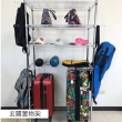 【A+Courbe】MIT耐重鐵力士鍍鉻萬用收納二層架45x45x180cm(置物架 電器架 床邊櫃 鞋架)