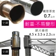 【A+Courbe】MIT耐重鐵力士鍍鉻移動式萬用收納三層架45x45x185cm(置物架 電器架 床邊櫃 鞋架)