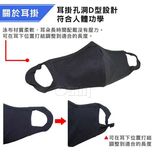 【Osun】一體成型防疫3D立體三層防水運動透氣布口罩6入組台灣製造(兒童款-灰色/彩虹 / 特惠價CE321)