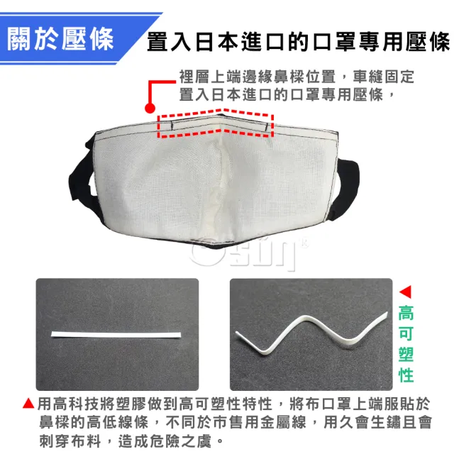 【Osun】一體成型防疫3D立體三層防水運動透氣布口罩6入組台灣製造(兒童款-灰色/彩虹 / 特惠價CE321)