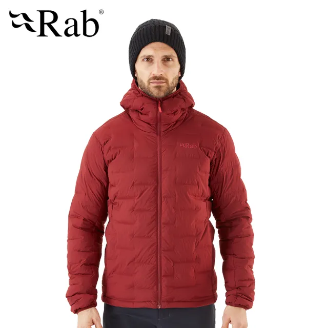 【RAB】Cubit Stretch Down Hoody 保暖羽絨連帽外套 男款 腥紅 #QDB30