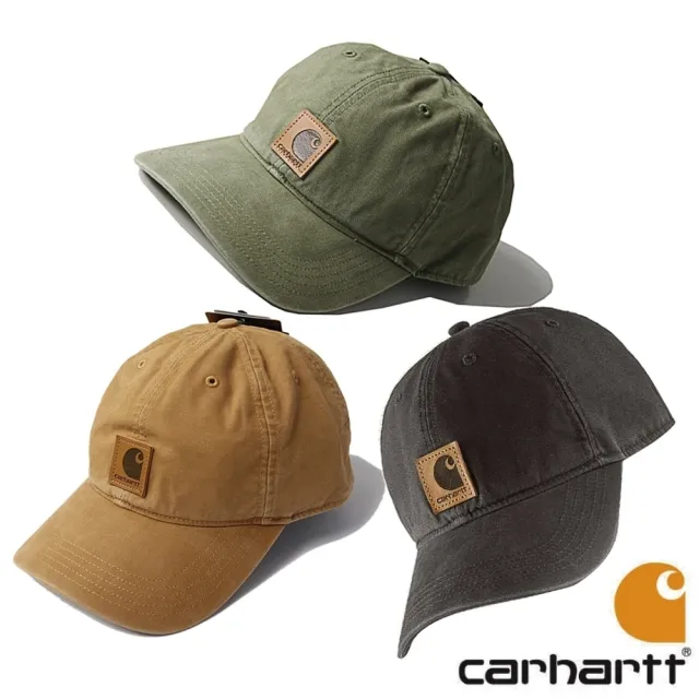 carhartt】西岸水洗老帽復古皮標貼布滑板工裝(carhartt西岸老帽