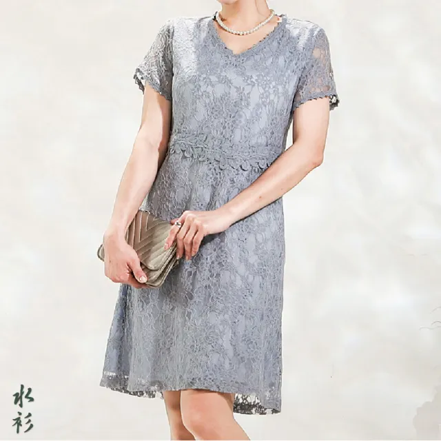 【水衫】法式優雅蕾絲洋裝二件組(I03-17)