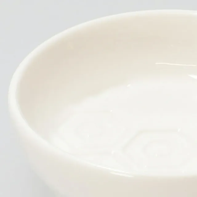 【NITORI 宜得利家居】浮雕醬油碟 龜甲 白色系餐具(醬油碟)