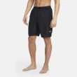 【NIKE 耐吉】短褲 Volley Swim Short 海灘褲 男 Belted Packable可收納 快乾 黑白(NESSB521-001)