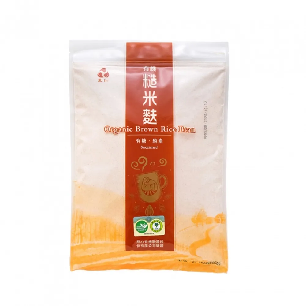 【里仁】有機糙米麩600g-有糖