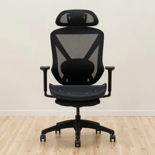 【NITORI 宜得利家居】人體工學椅 FORIST BK 人體工學椅 電腦椅 事務椅