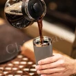 【Peacock 日本孔雀】316不鏽鋼 手提式City城市 咖啡杯 保冷保溫杯400ML-米白(耐衝擊底座)(保溫瓶)