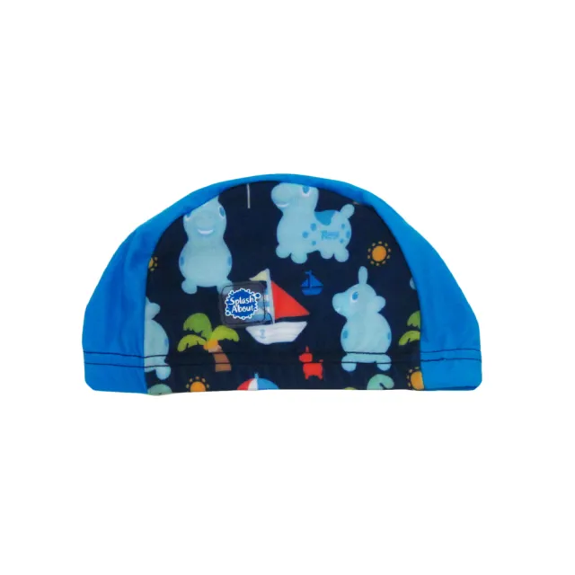 【Splash About 潑寶】泳帽 抗UV-RODY跳跳馬x夏日沙灘(嬰兒/兒童泳帽)