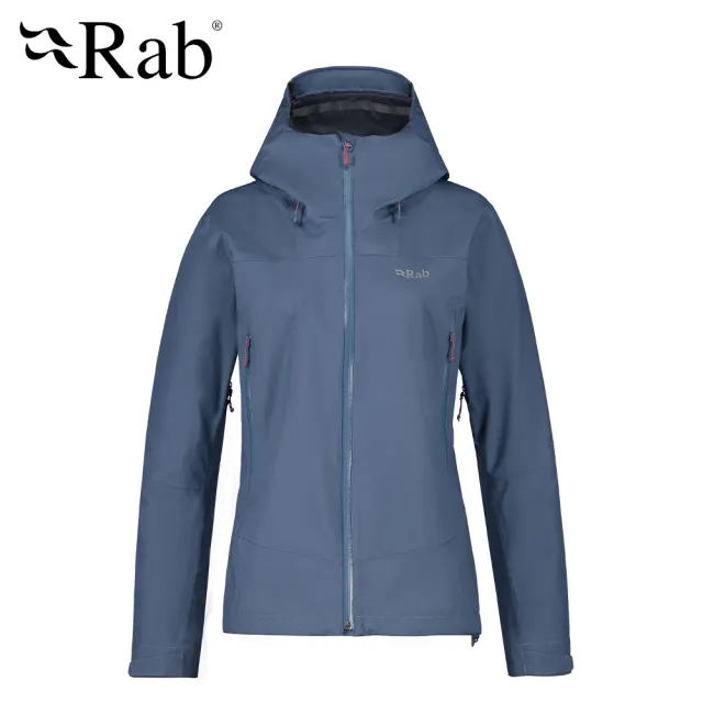 【RAB】Arc Eco Jacket Wmns 防風防水連帽外套 女款 白令海藍 #QWH08