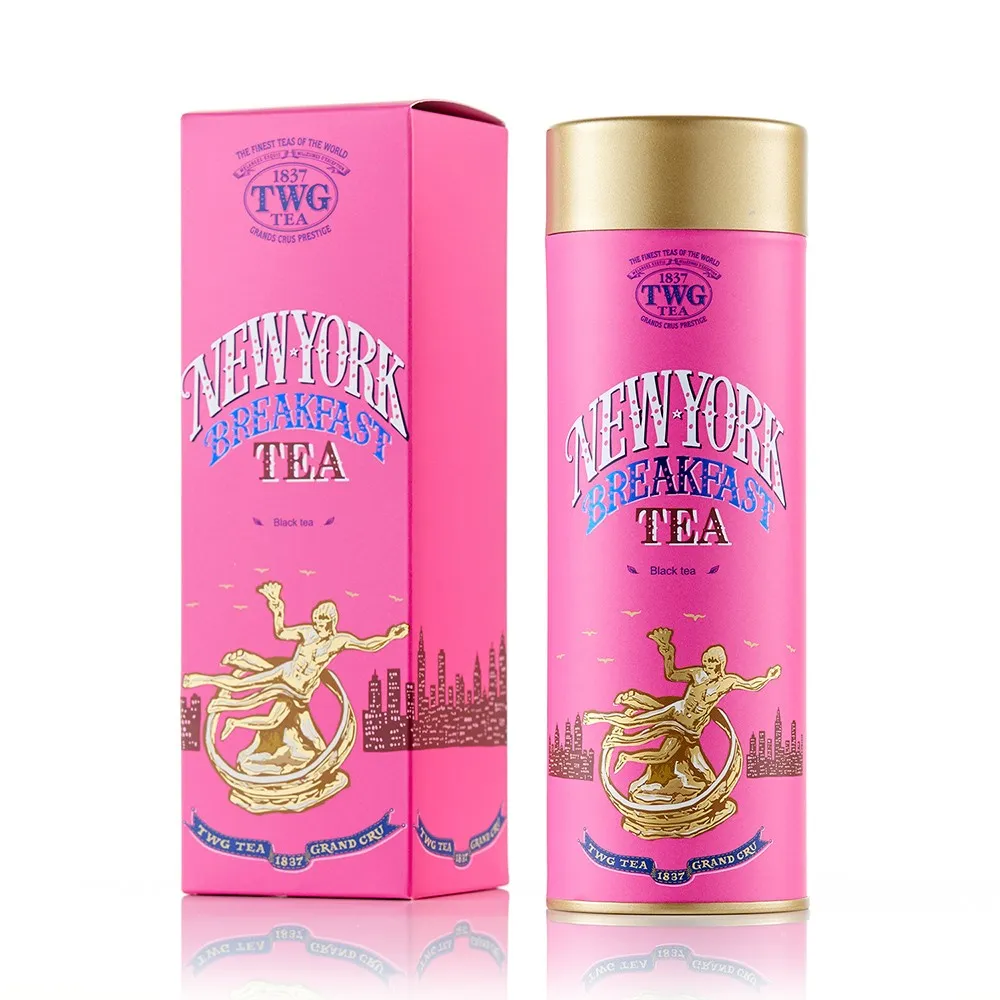 【TWG Tea】頂級訂製茗茶 紐約早餐茶 100g/罐(New York Breakfast Tea;黑茶)