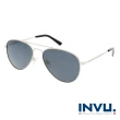 【INVU】瑞士 飛行員框 偏光太陽眼鏡(金 V1102C)