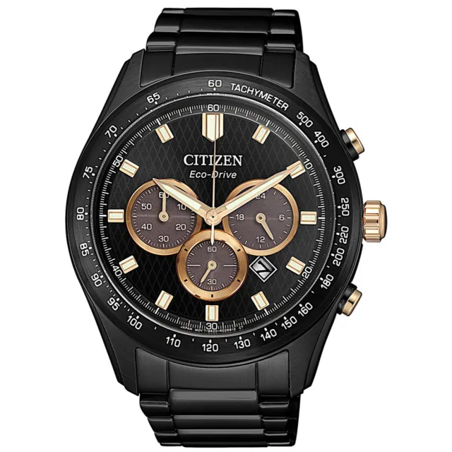 【CITIZEN 星辰】GENTS三眼風格男士亞洲限定款鋼帶錶43mm(2款可選 原廠公司貨)