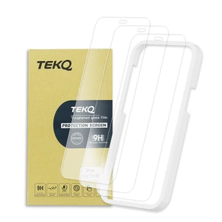 【TEKQ】iPhone 12 mini 9H鋼化玻璃 螢幕保護貼 3入 附貼膜神器