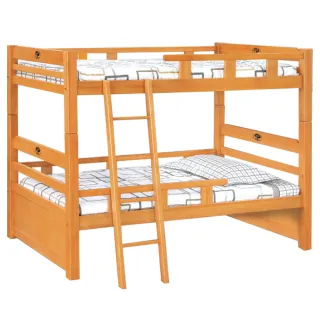 【唯熙傢俱】喬亞檜木色3.5尺雙層床(臥室 房間組 宿舍床 高架床 雙層床 單人床)