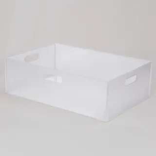 【NITORI 宜得利家居】收納盒 N INBOX W 寬低型 橫式半格型 CL(收納籃 收納盒 整理盒)