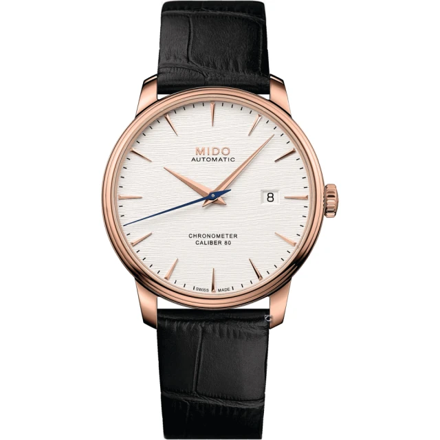 【MIDO 美度 官方授權】Baroncelli 永恆系列矽游絲天文台機械男錶 情人節 送禮首選(M0274083603100)