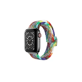 【魚骨牌 SwitchEasy】Apple Watch Ultra2/Ultra/9/8/7/6/5/4/3/SE Candy 編織尼龍錶帶(最新S9/Ultra 2)