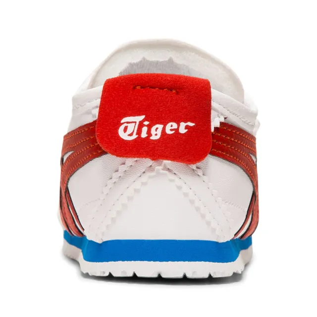 【Onitsuka Tiger】鬼塚虎 官方旗艦店MEXICO 66 BAJA PS 中童鞋 白底紅邊(1184A055-100)