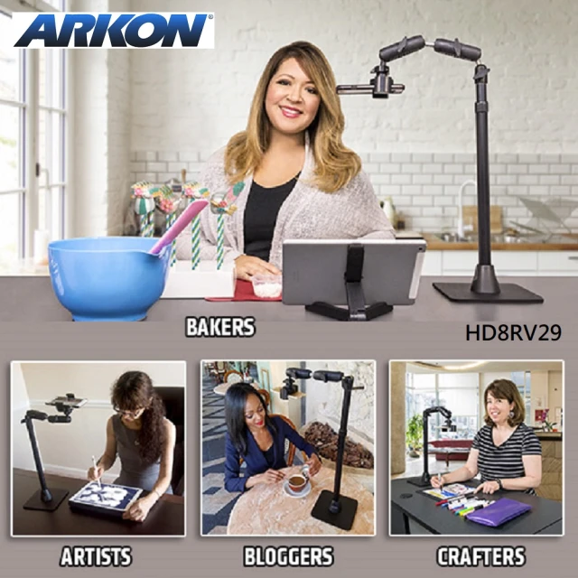 ARKON 專業級桌立式自拍直播架 手機/攝影機/微型投影機用(直播、視訊、線上教學必備)