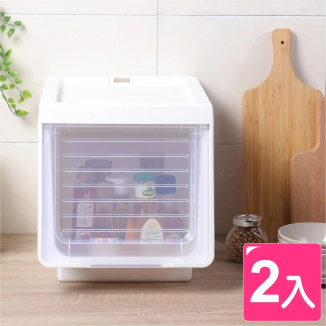 真心良品 KEYWAY大開口前掀式直取整理箱29L-2入(MIT台灣製 衣物/棉被/雜物/玩具收納置物箱)