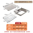 【Arnest】日本製不鏽鋼保鮮盒十件組(深型三件組+淺型七件組 4盤4蓋2網 適用烤箱)