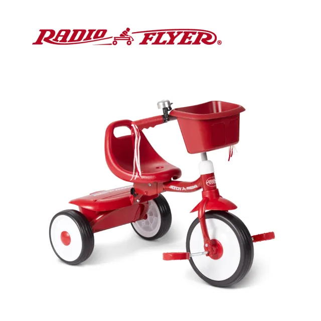 RadioFlyer】紅騎士兜風折疊三輪車-平把(#416T型) - momo購物網- 好評 