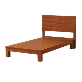 【綠活居】比布勒   現代3.5尺單人實木床台組合