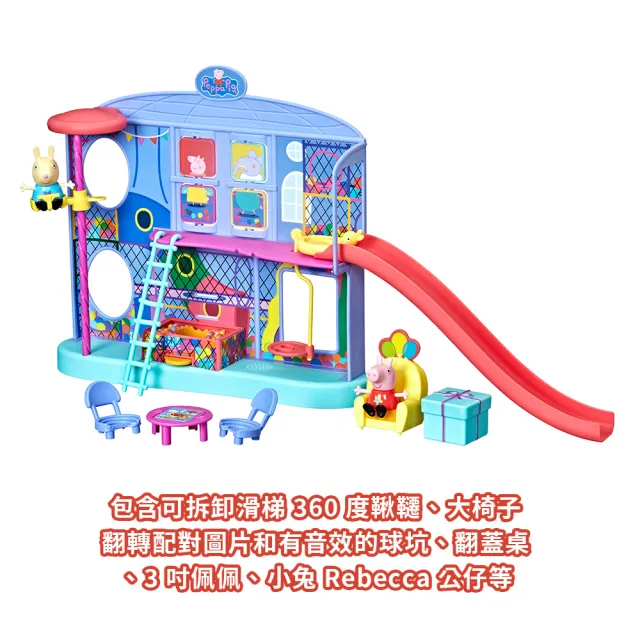 Peppa Pig 粉紅豬小妹】家家酒系列-佩佩的遊樂場遊戲組F2402(小孩幼兒